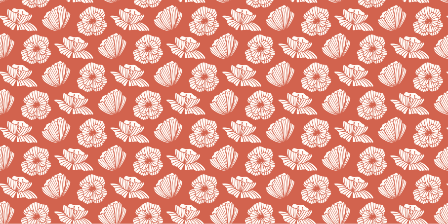 Floral Element vinyl rug flowers - TenStickers