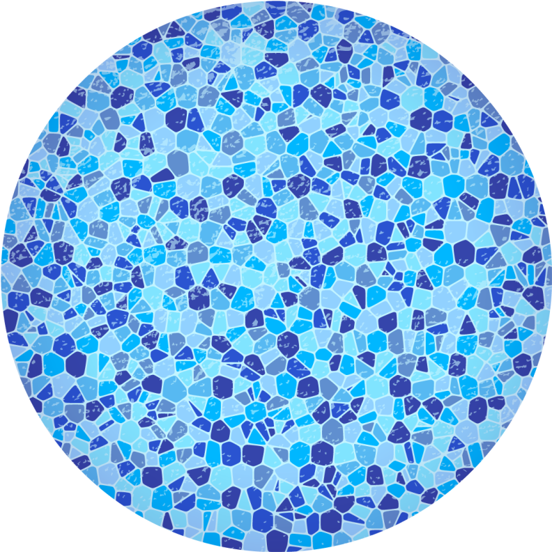 little pieces blue mosaic bathroom flooring - TenStickers