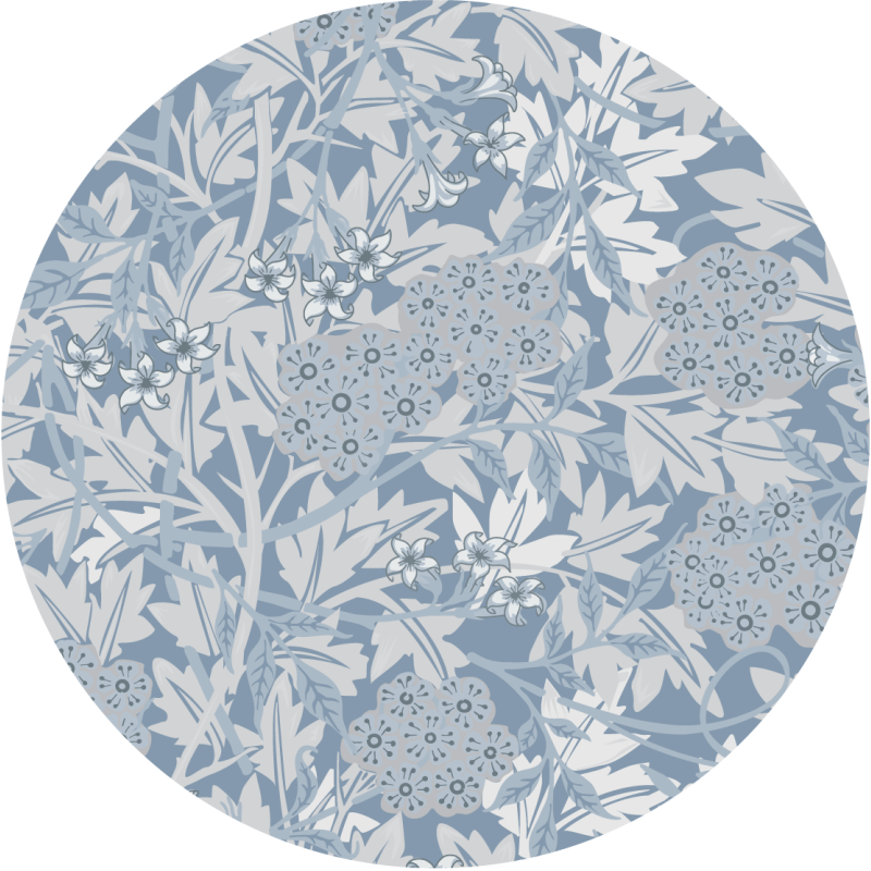 Blossom composition vinyl rug flowers - TenStickers