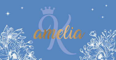 Floral name and initial teenage bedroom vinyl rug - TenStickers