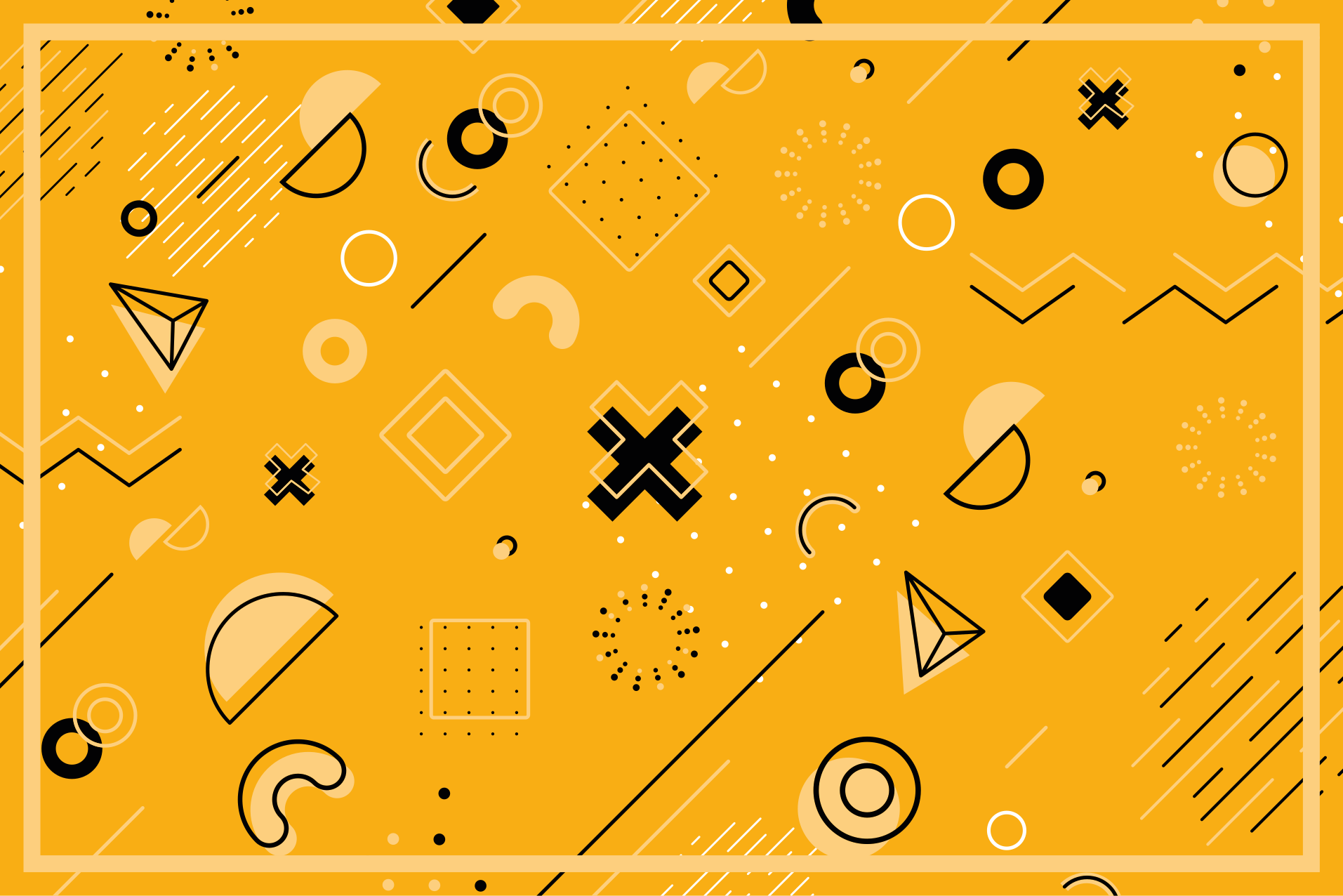 Abstract shapes pattern geometric vinyl rug - TenStickers