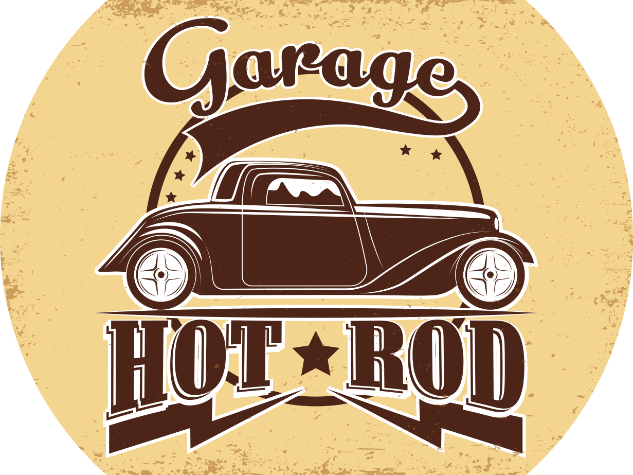 Hot rod Car tuning living room rug - TenStickers