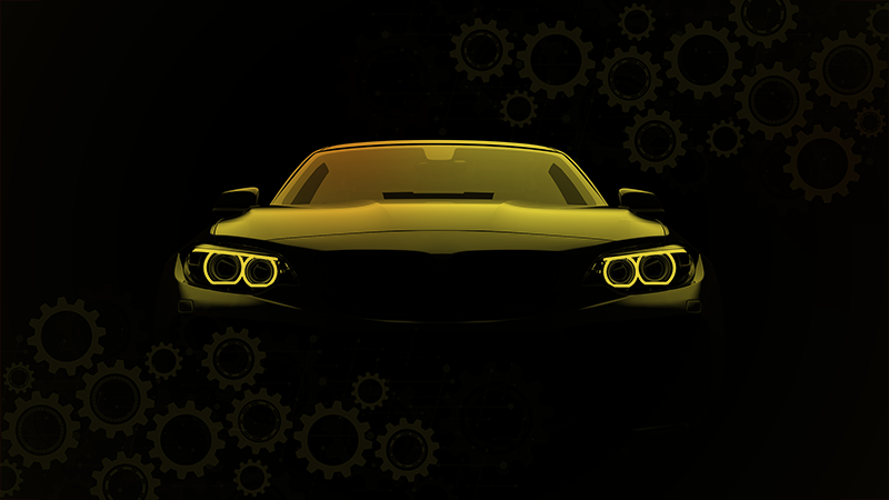 Modern car concept living room rug - TenStickers