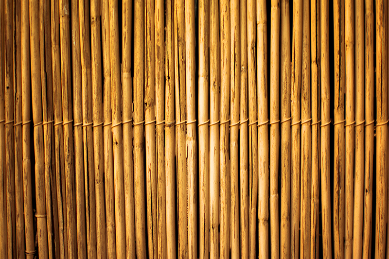 Bamboo texture effect vinyl rug - TenStickers