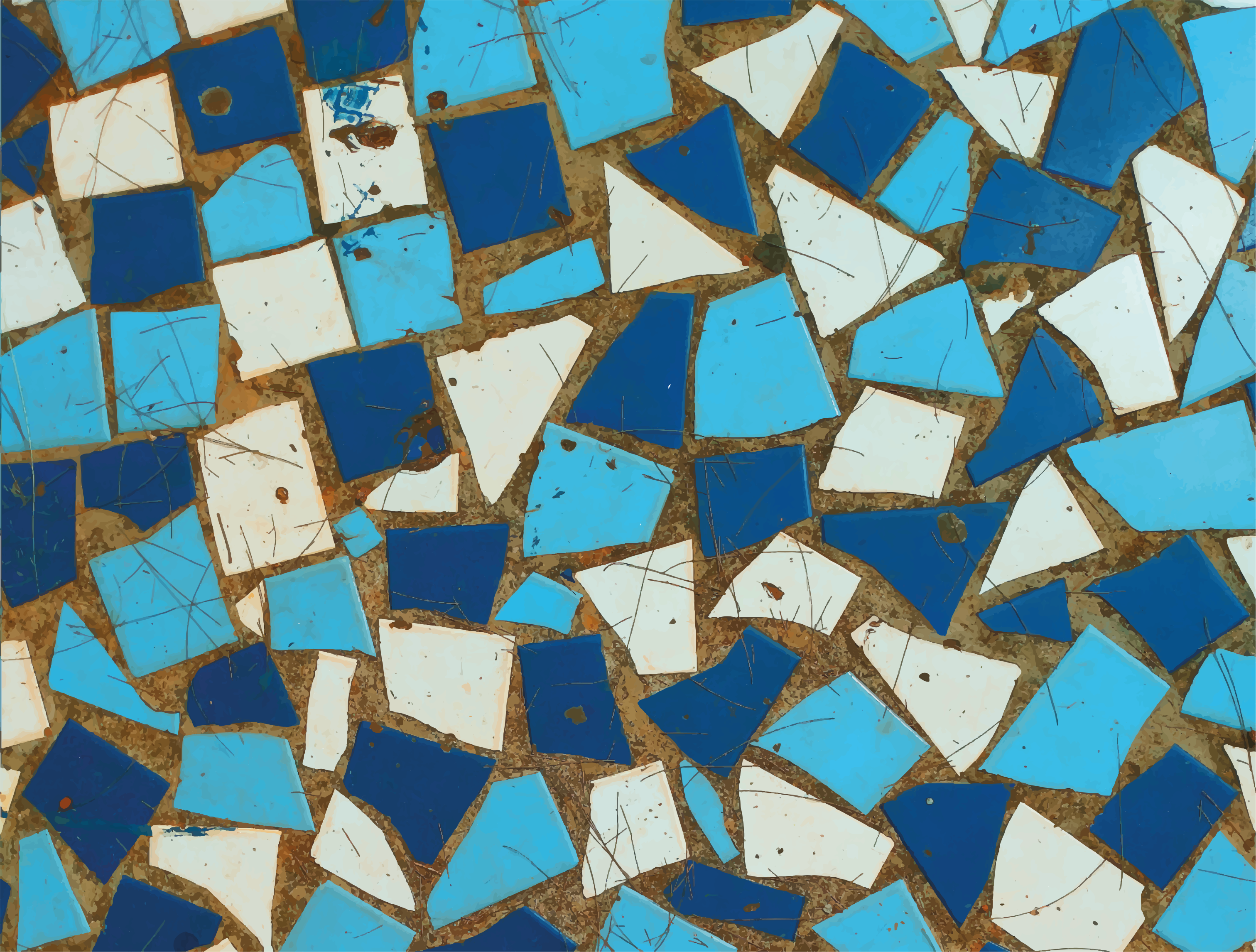 Mosaic vinyl rug mosaic tile designs - TenStickers