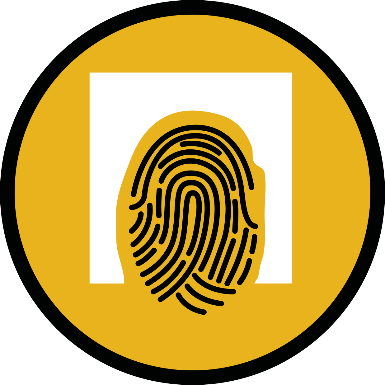 Fingerprint Pattern mosaic vinyl rug - TenStickers