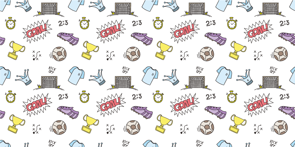 Sporting Symbols Theme vinyl rug gaming - TenStickers