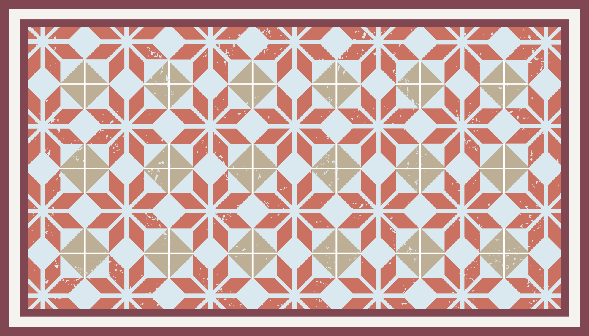 Geometric Element tile vinyl rug - TenStickers
