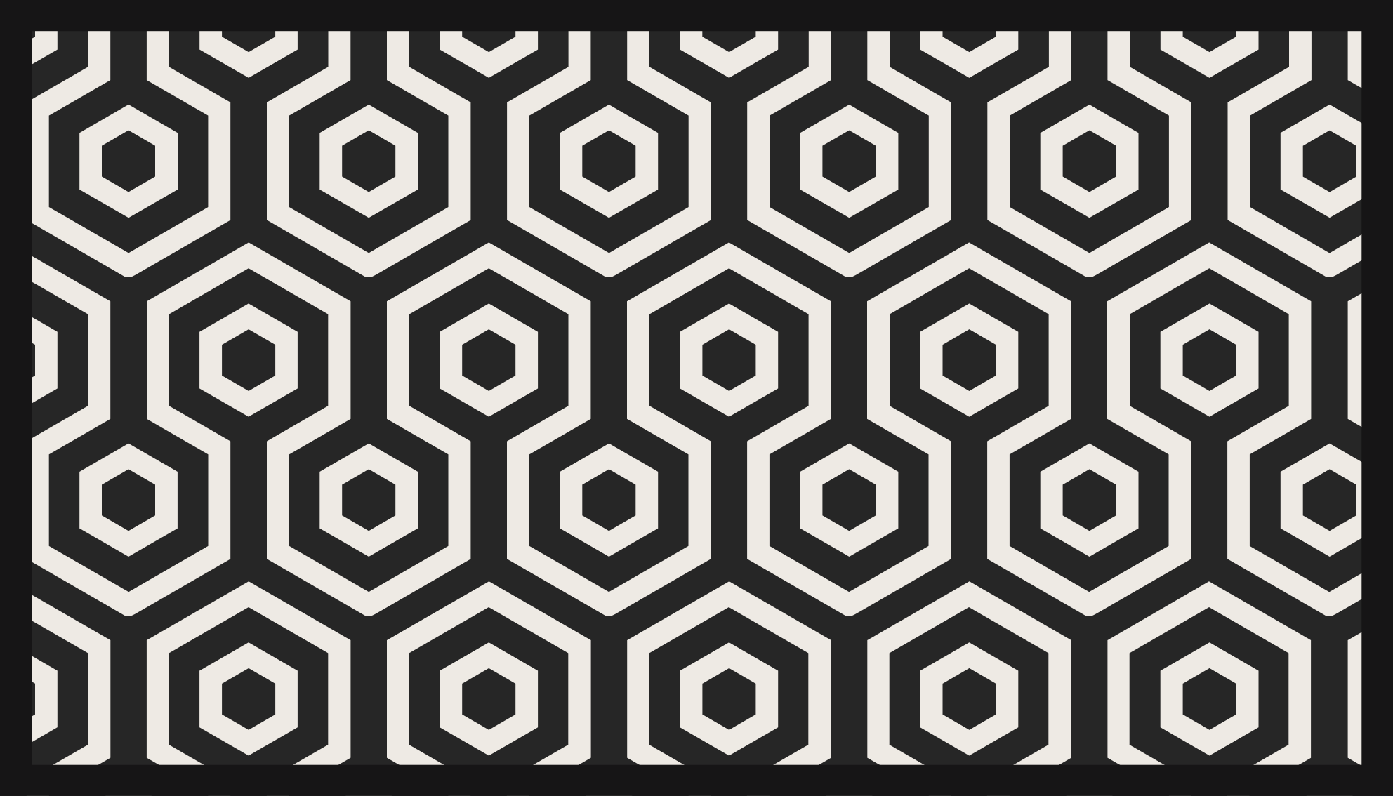 Diagonal black geometric figures tile carpet - TenStickers