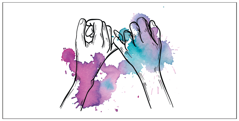 Colorful Hand Gesture teenage bedroom vinyl rug - TenStickers