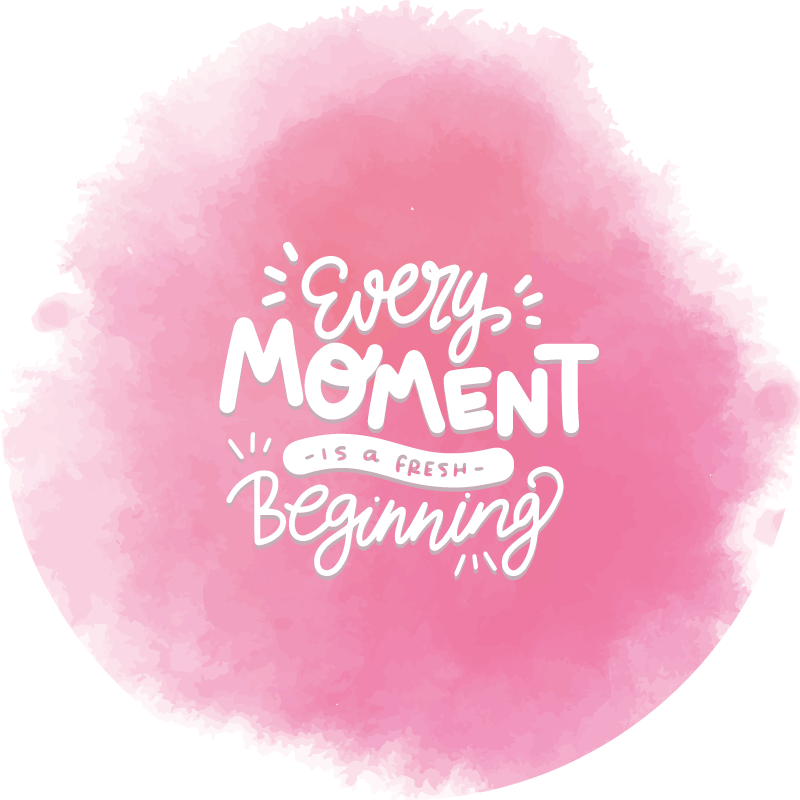 Every Moment Beginning custom vinyl rug - TenStickers