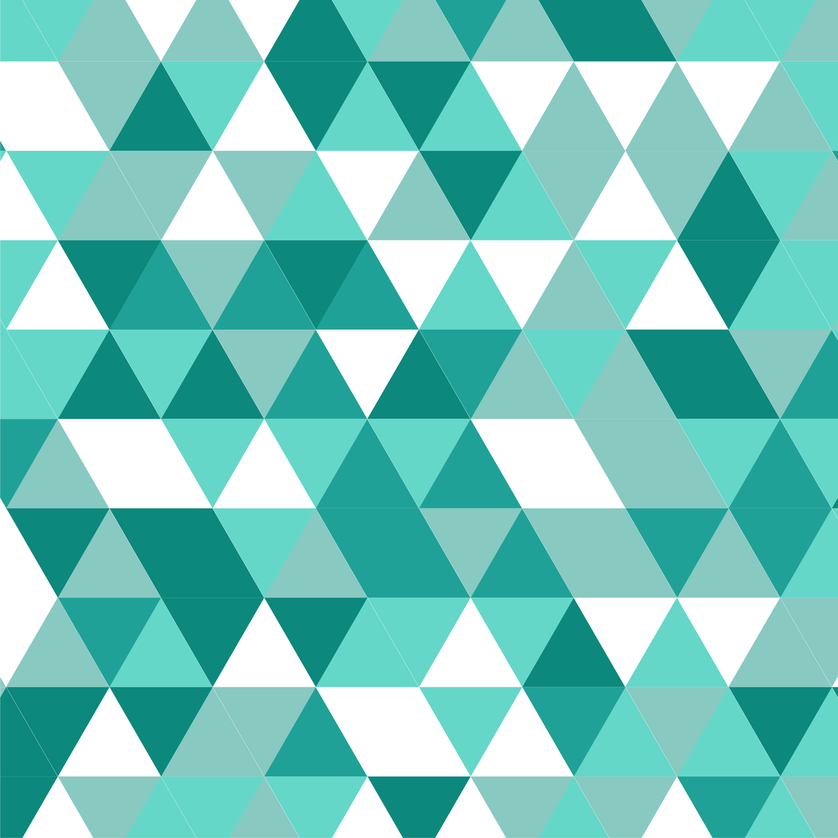 Turquoise triangular shades living room vinyl rug - TenStickers