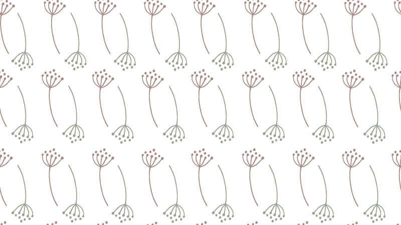 Floral Stem Pattern vinyl rug flowers - TenStickers
