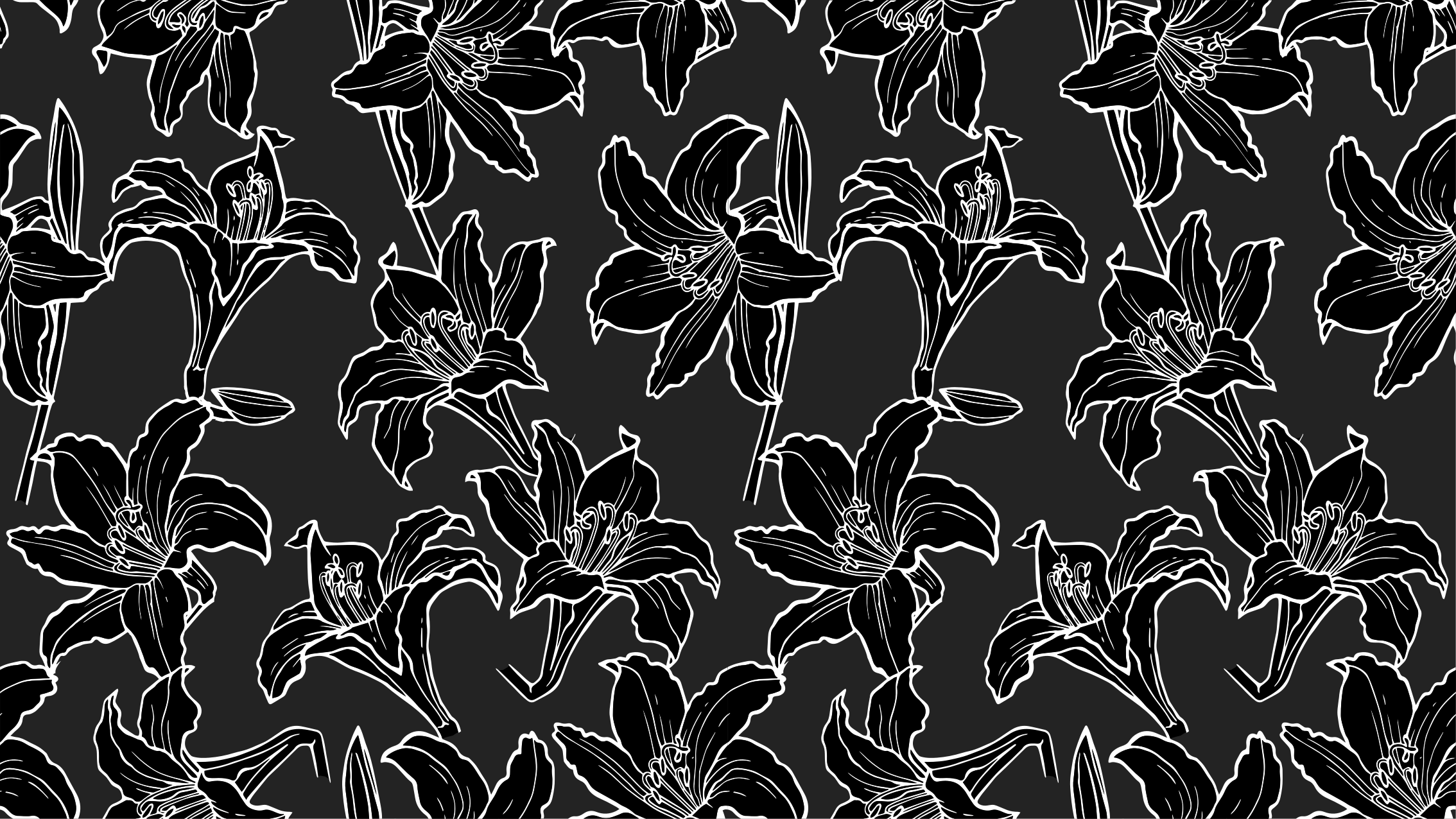 Black Floral Arrangement vinyl rug flowers - TenStickers