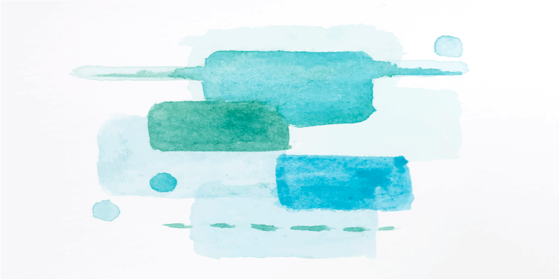 Aquatic Color Blocks living room vinyl rug - TenStickers