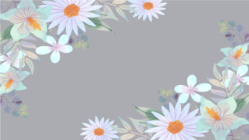 Natural edge design vinyl rug flowers - TenStickers