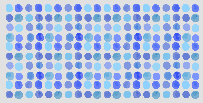 Blue dot pattern vinyl rug bathroom - TenStickers