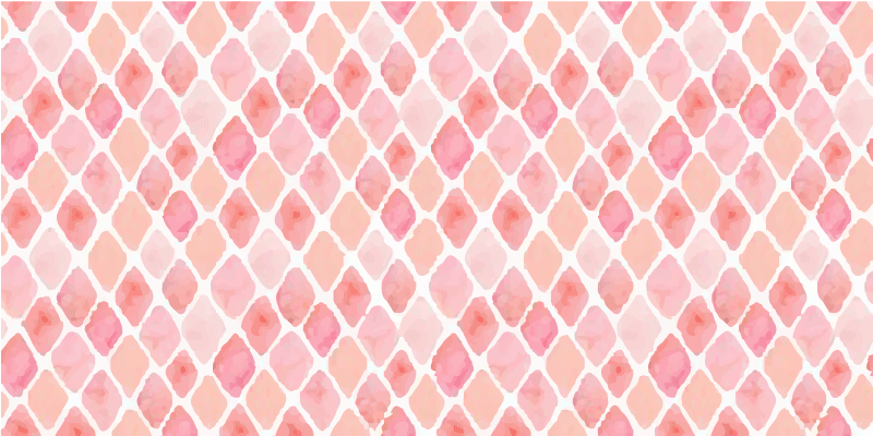 Pink watercolor scames geometric rugs - TenStickers