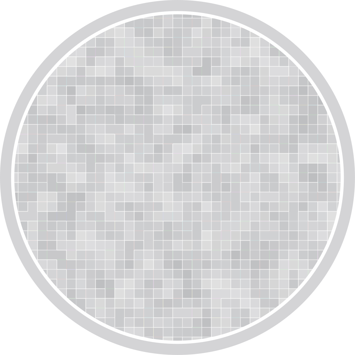 Sleek Mosaic Pattern vinyl rug bathroom - TenStickers