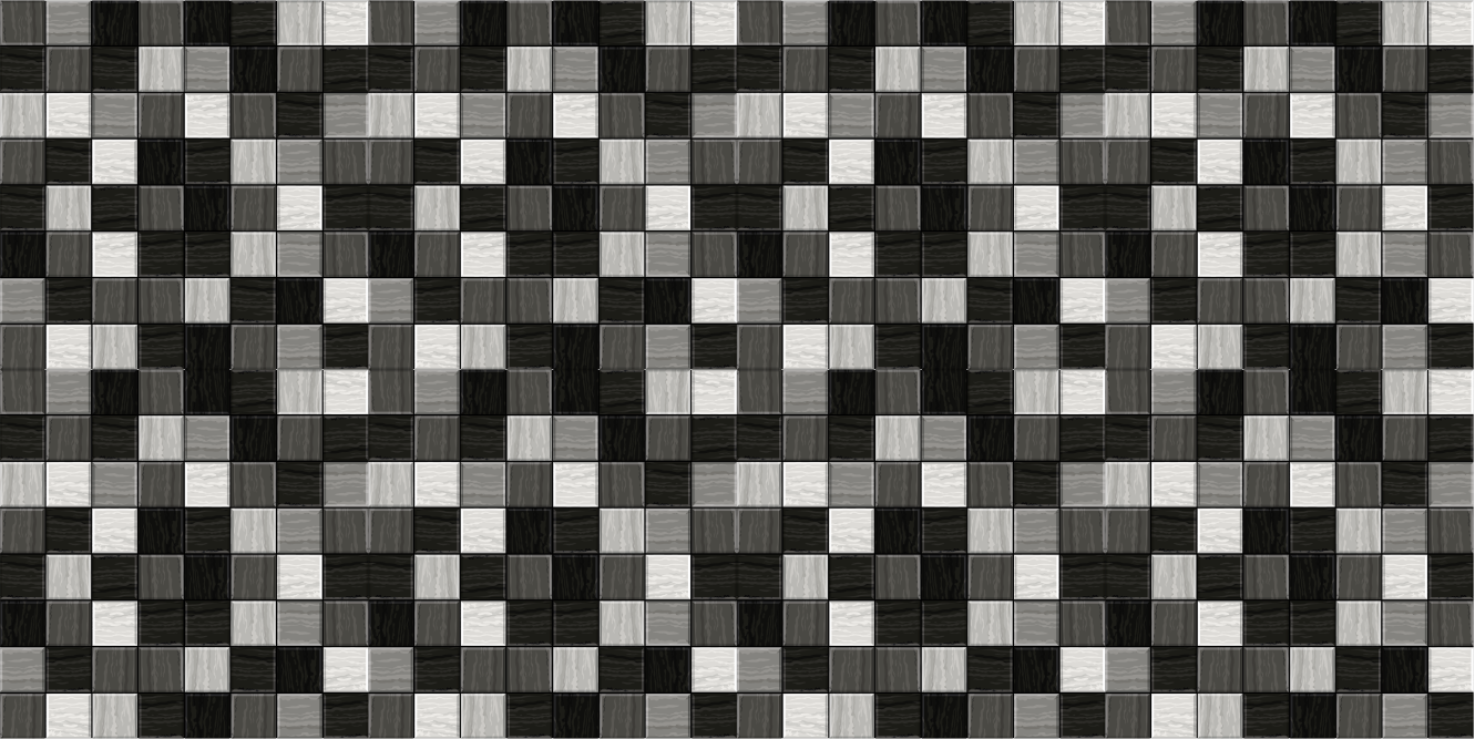 Grey shade squares vinyl rug bathroom - TenStickers