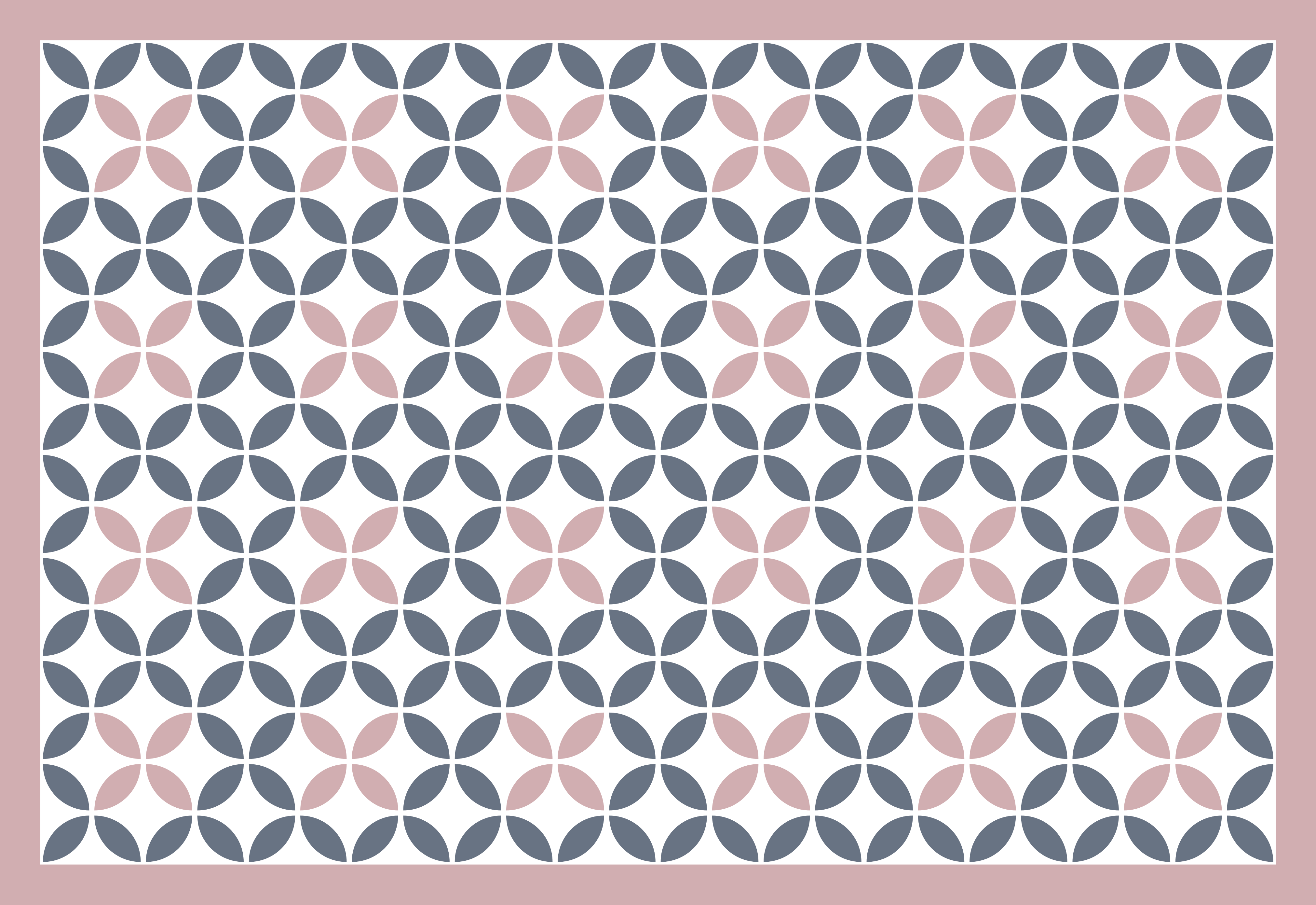 Round beige and grey design mosaic vinyl rug - TenStickers