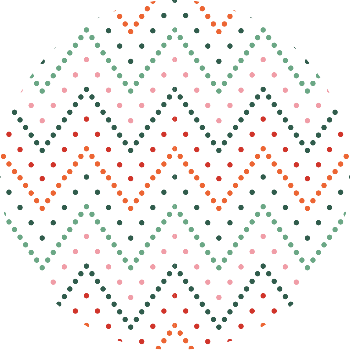 Chevron Dot Pattern star vinyl rug - TenStickers