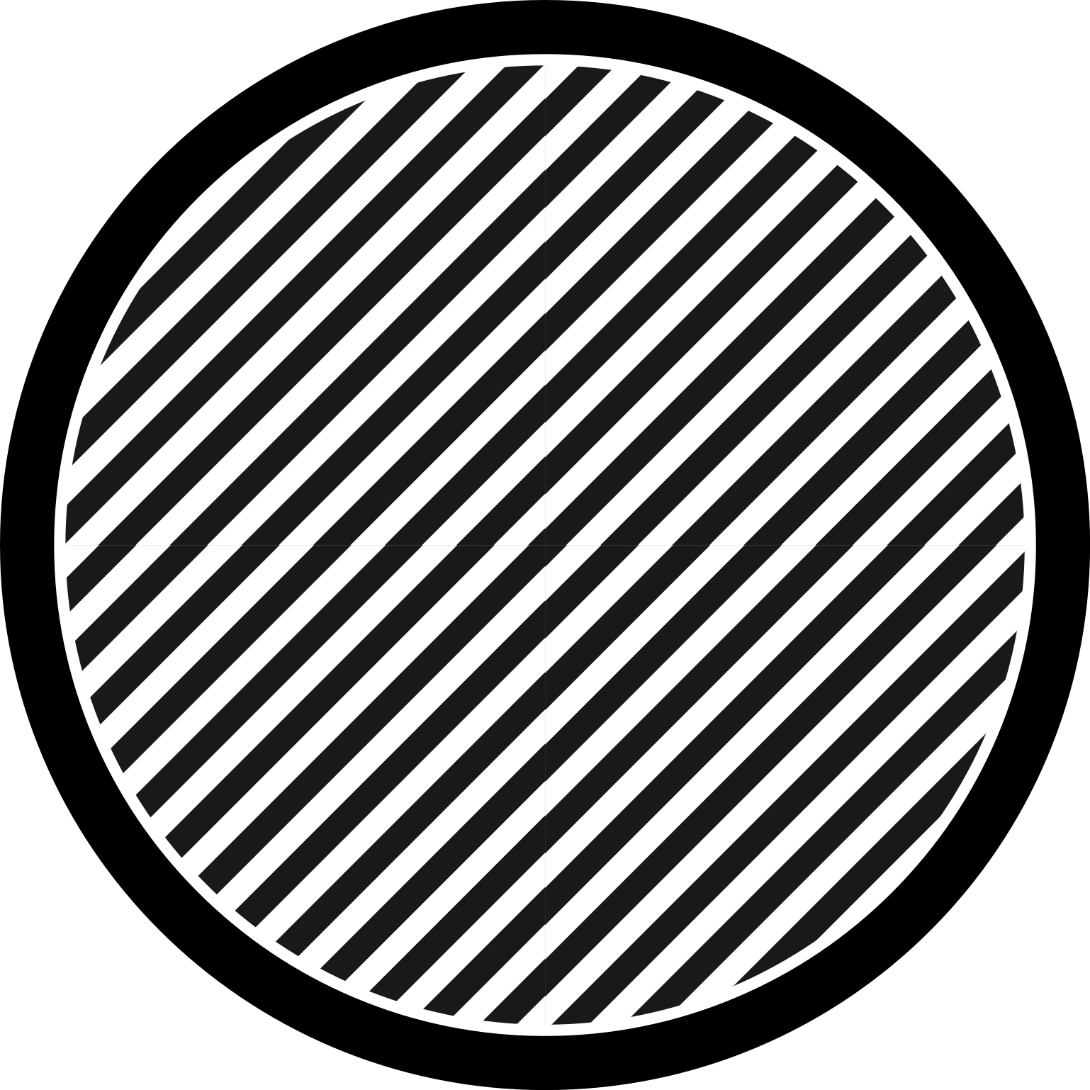 Striped vinyl rug in solid color stripes - TenStickers