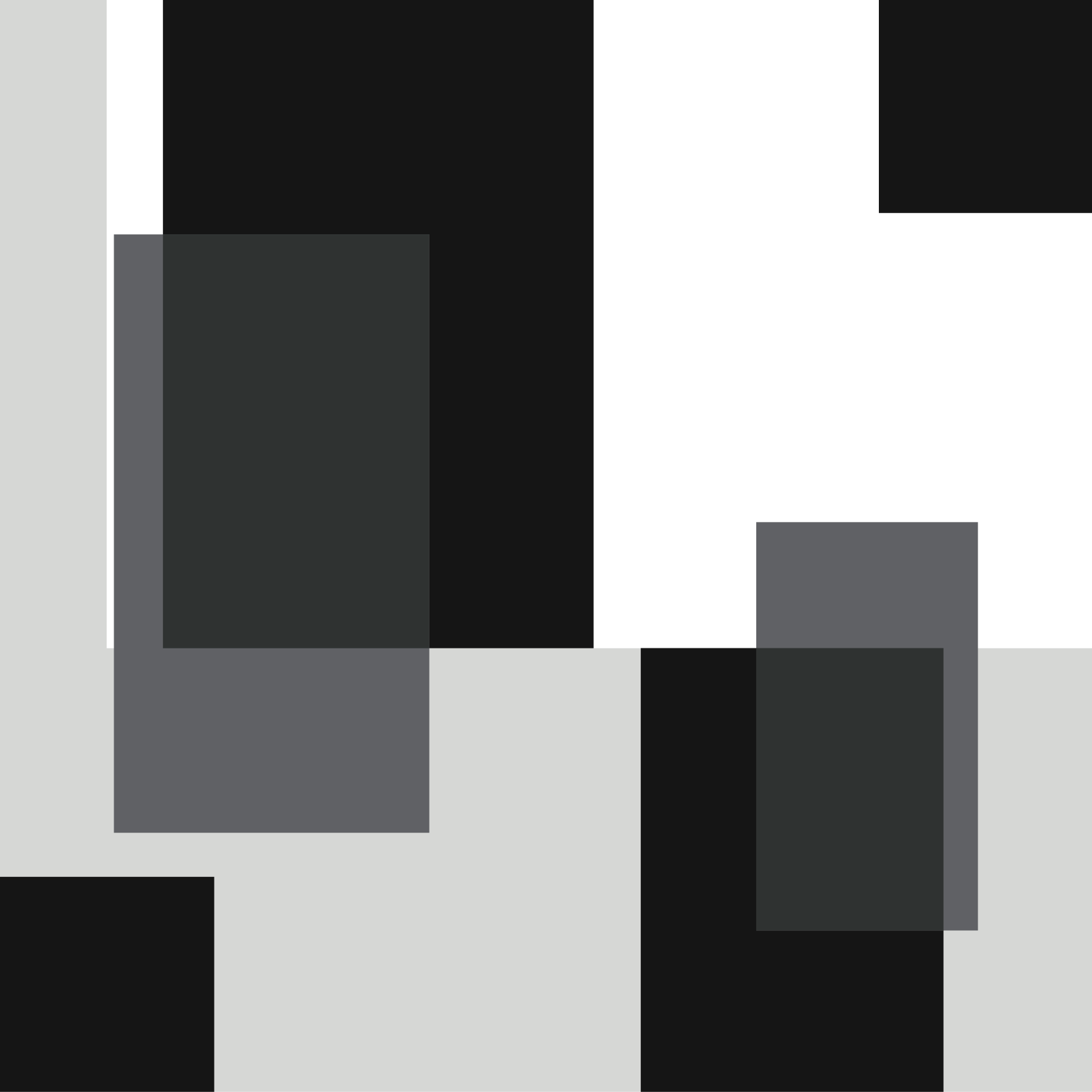 Modern vinyl rug in abstract square design - TenStickers