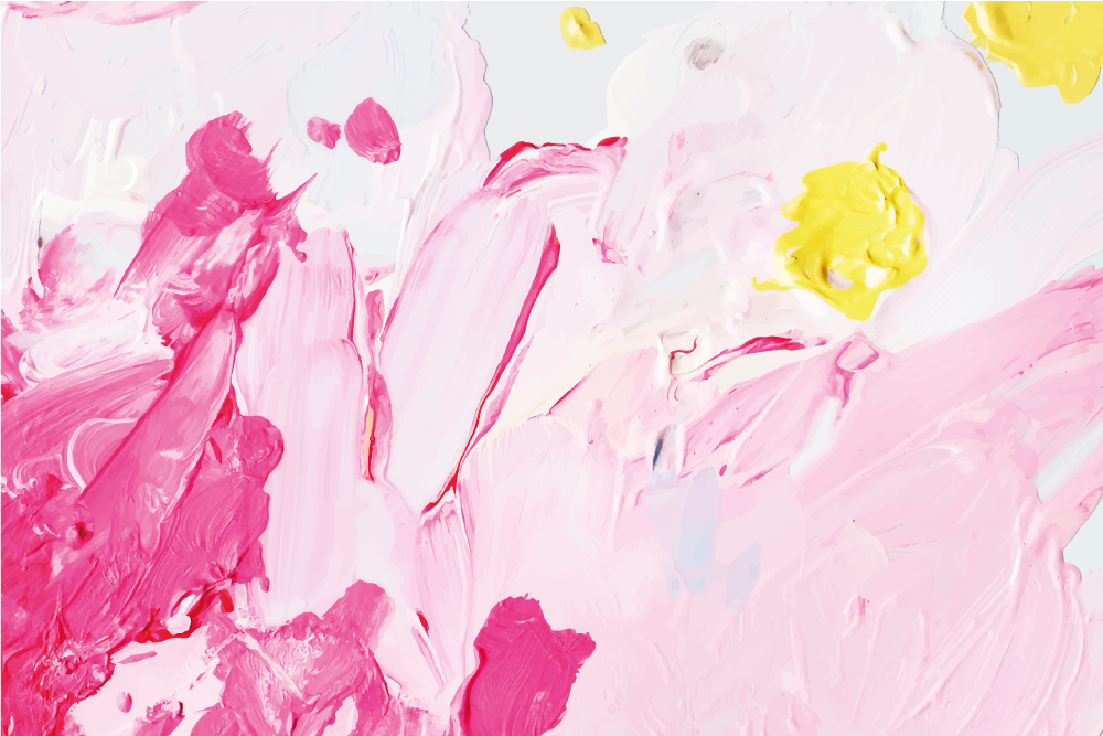 Teenage bedroom vinyl rug with pink abstract swirls - TenStickers