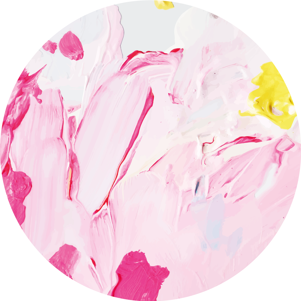 Abstract Floral Splash vinyl rug flowers - TenStickers