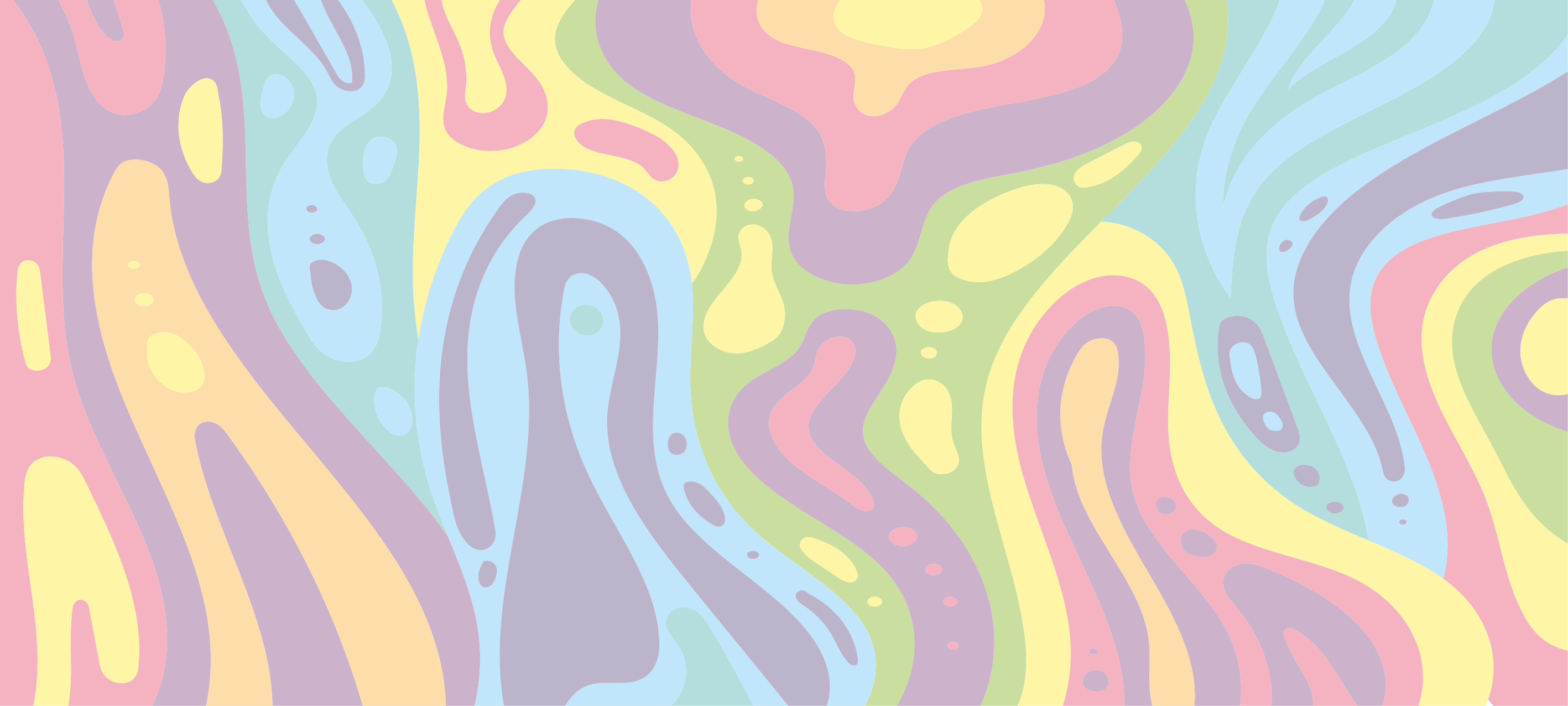 Colorful Abstract Waves vinyl rug - TenStickers