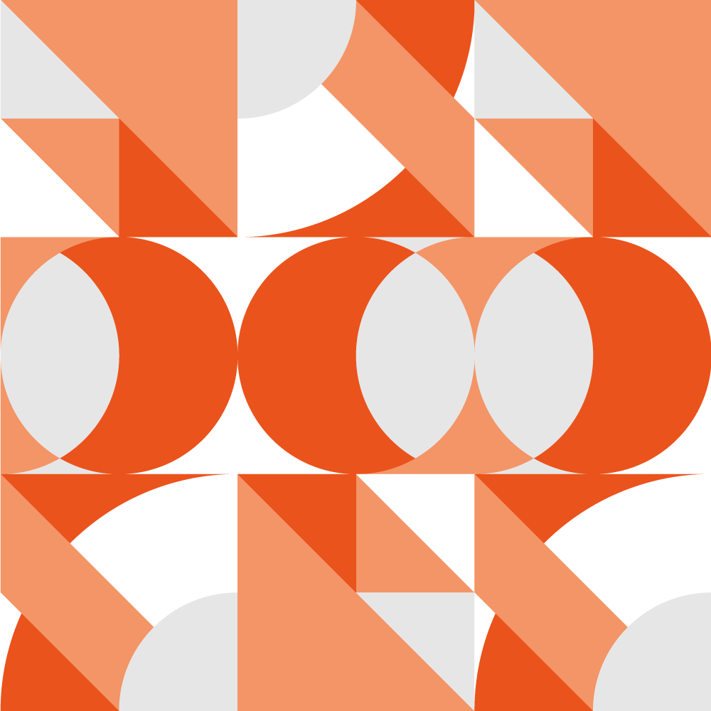 Geometric vinyl rug with retro geometric design - TenStickers