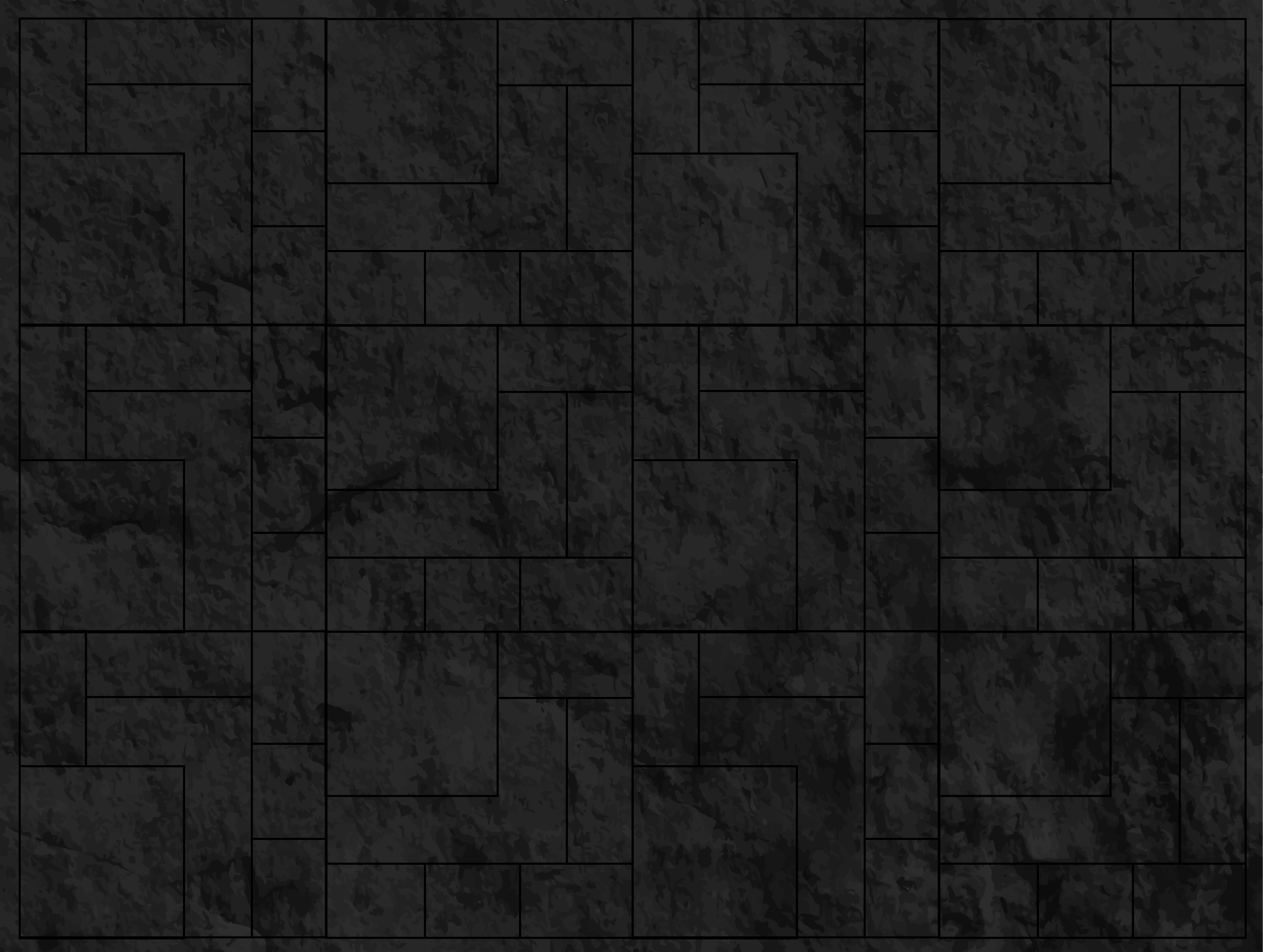 Textured black surface stone effect vinyl rug - TenStickers