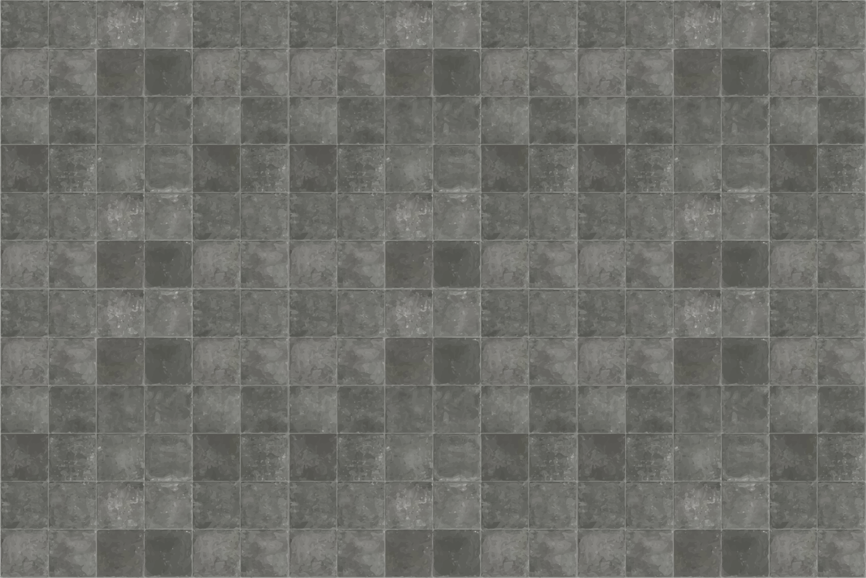 Stylish Grey Tiles vinyl rug bathroom - TenStickers