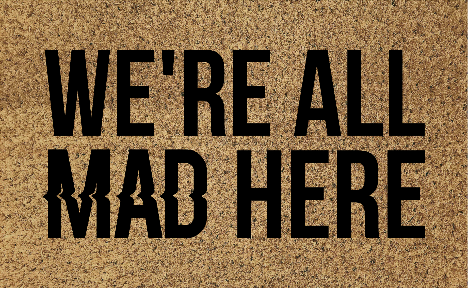 We're all mad here entrance hall tiles - TenStickers