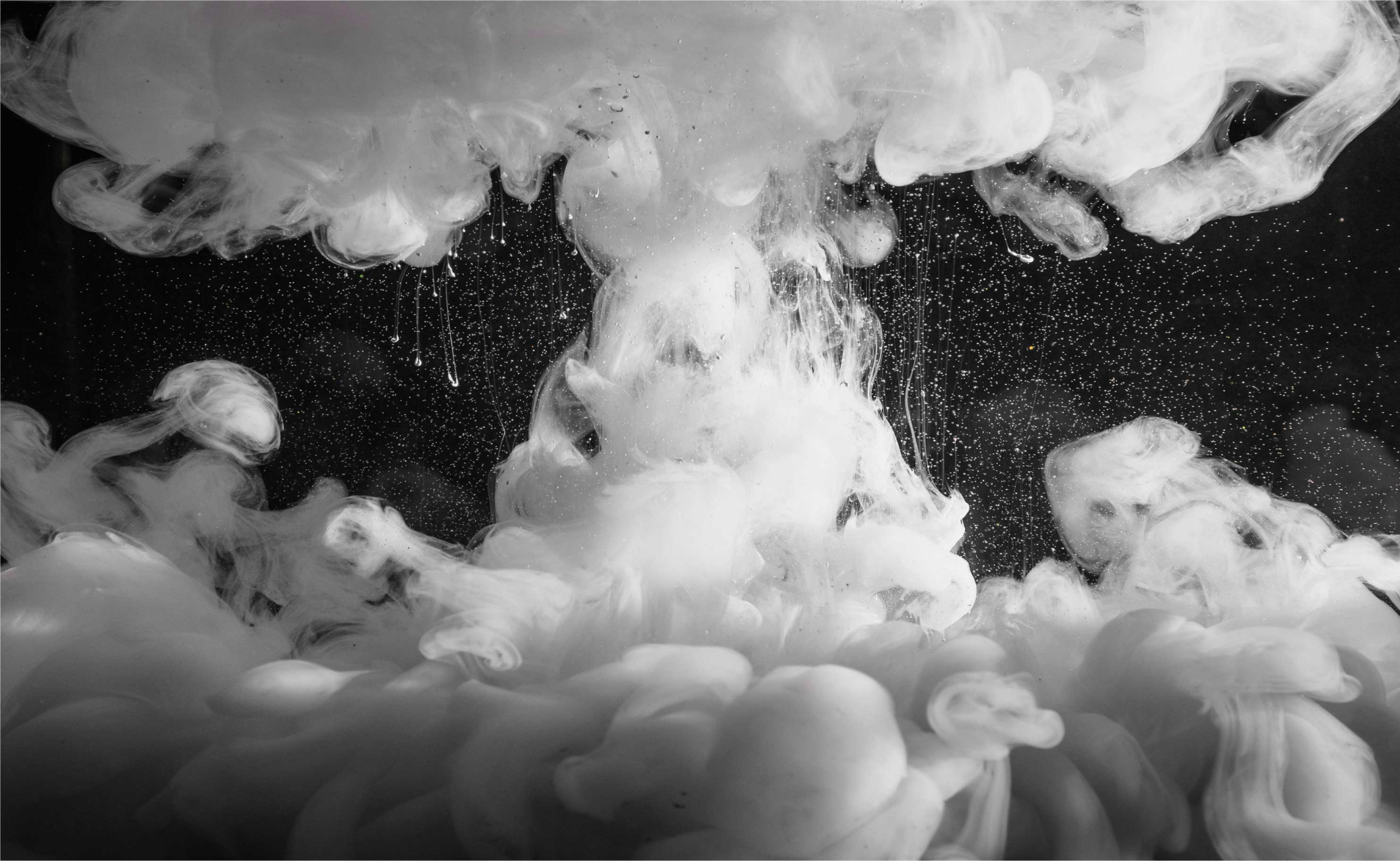 Dense grey smoke texture modern rug - TenStickers