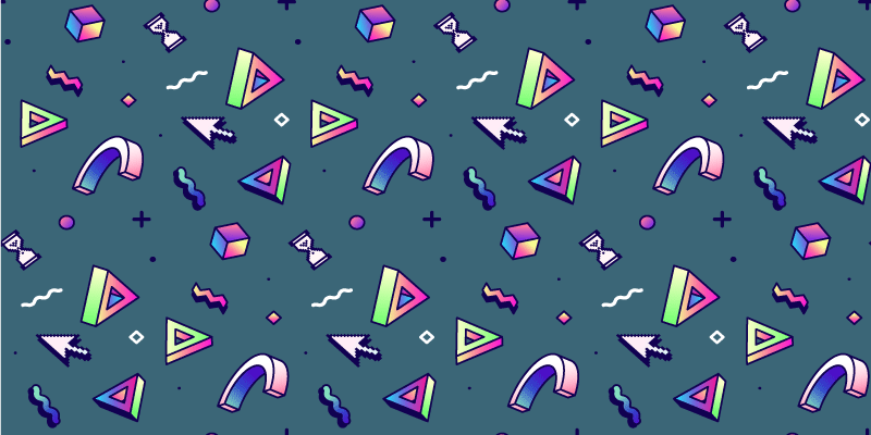 Geometric Color Splash texture vinyl rug - TenStickers