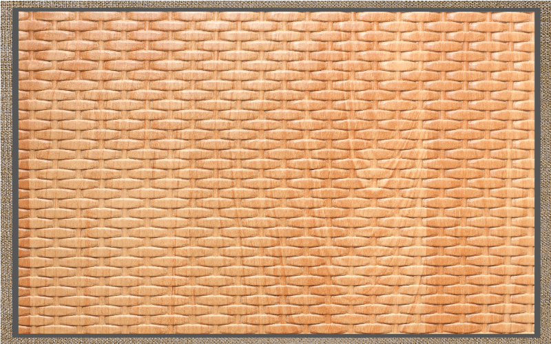 Woven Basket Weave hallway vinyl rug - TenStickers