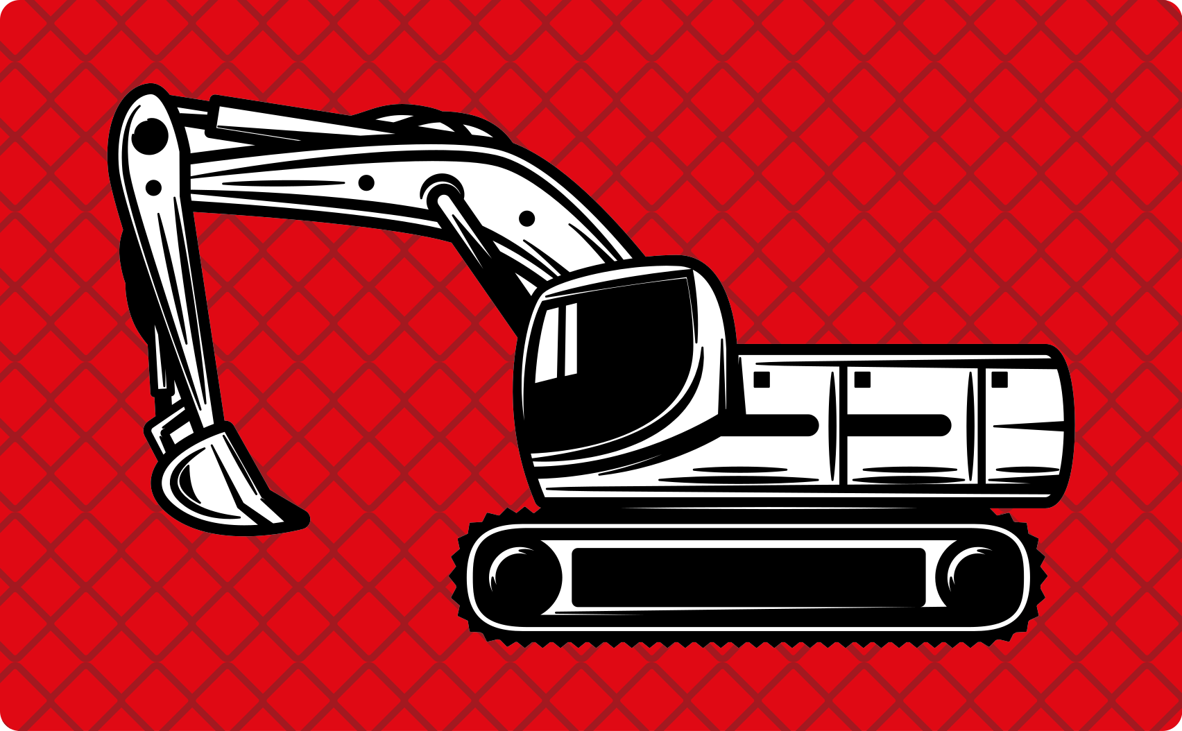 Vinyl rug excavator design - TenStickers