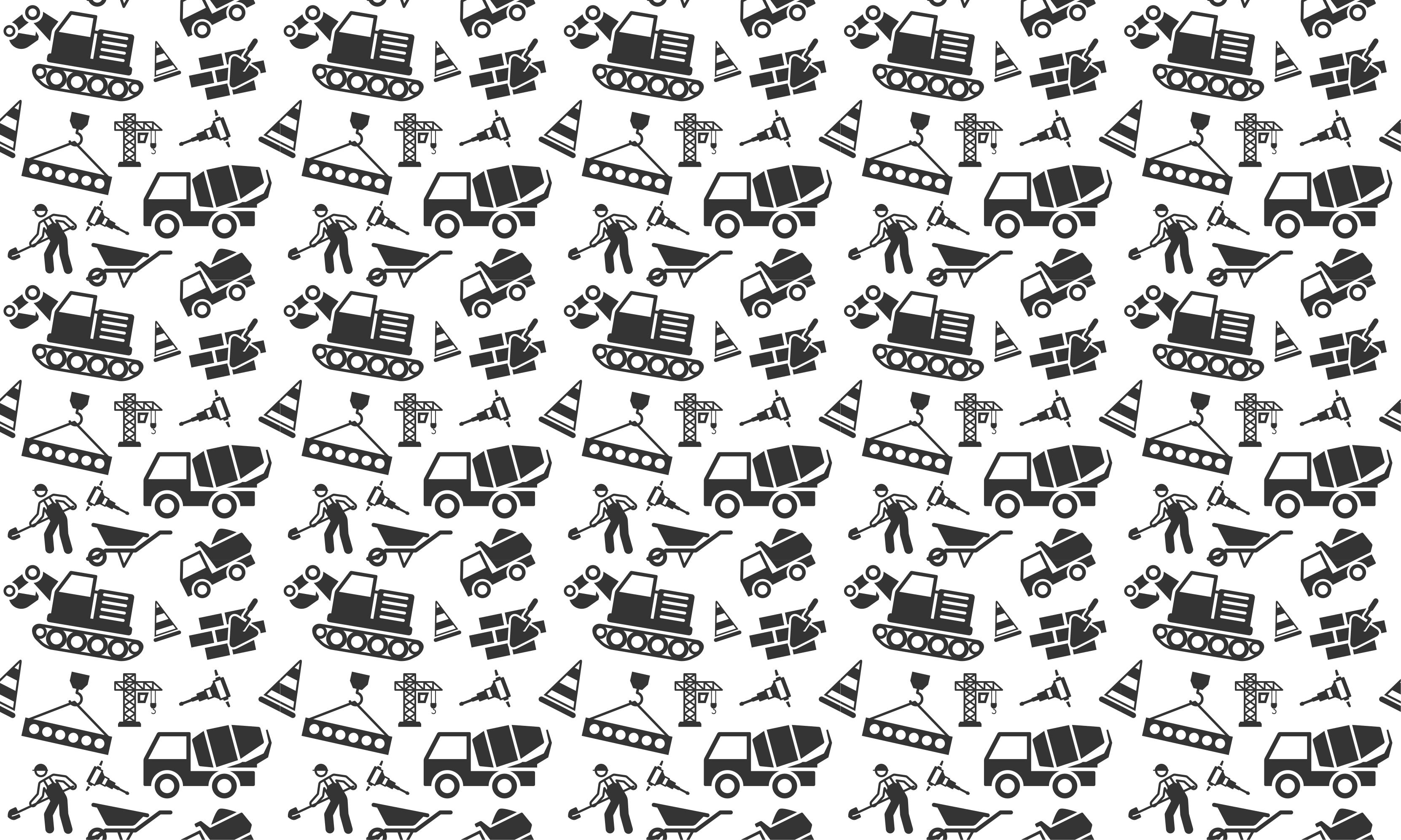 Construction Vehicles Play vinyl rug gaming - TenStickers