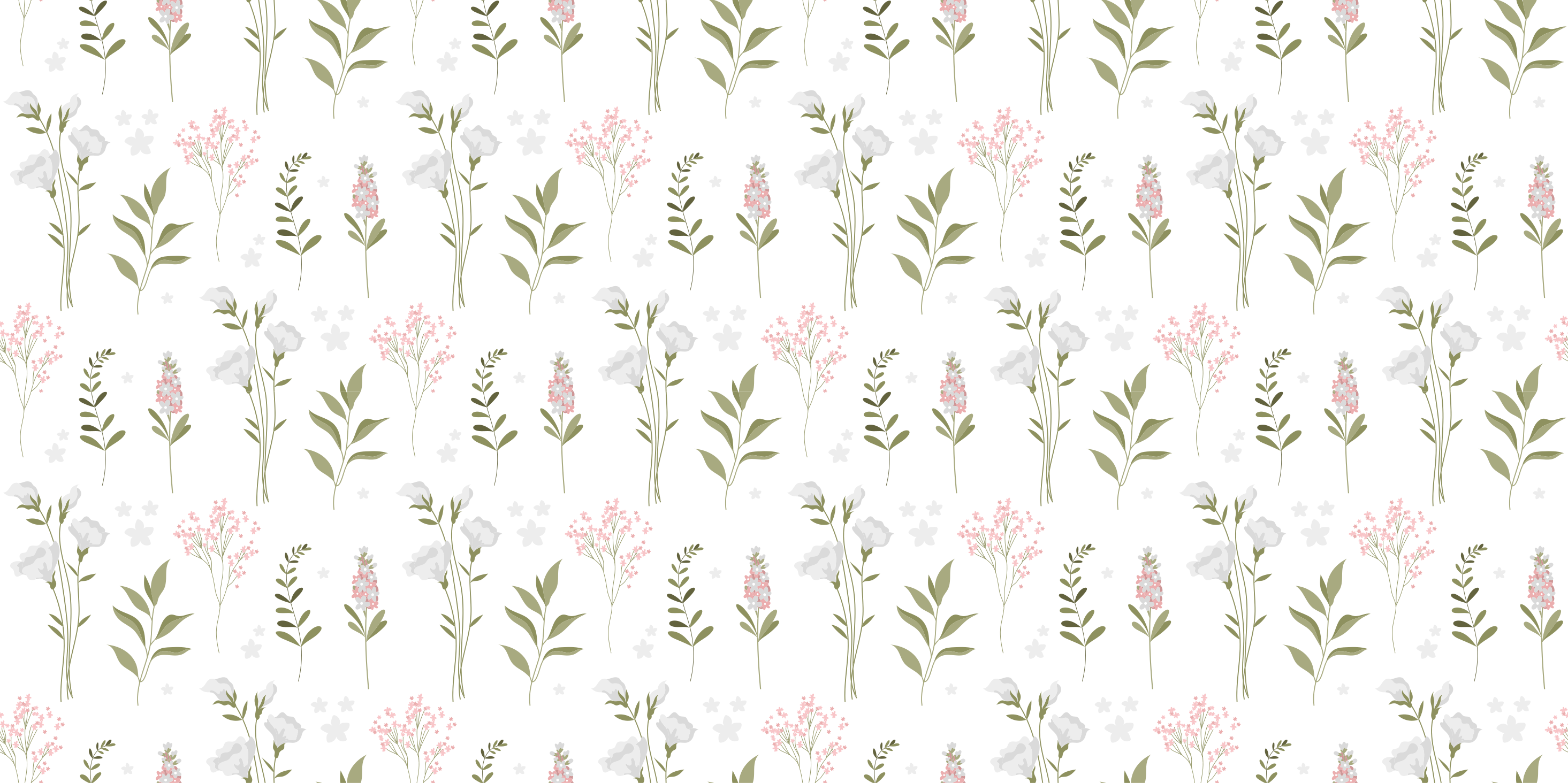 Patterned Aesthetic vinyl rug flowers - TenStickers