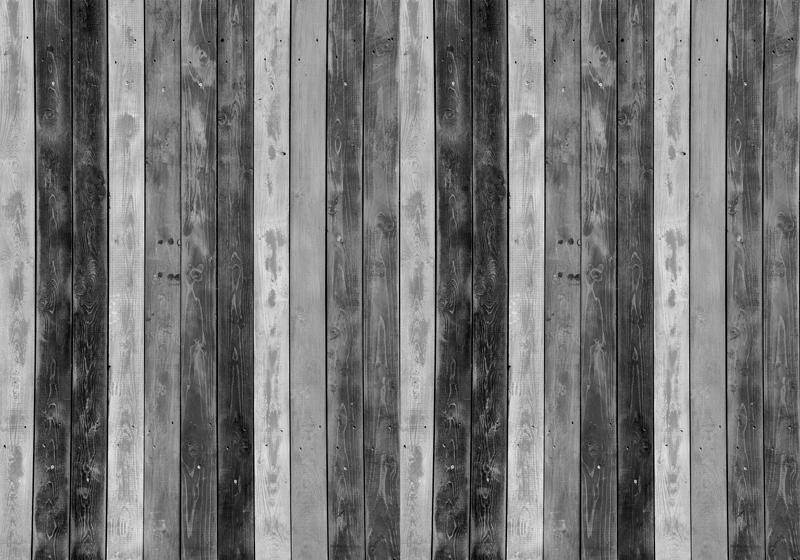 Warm grey look wood effect vinyl rug - TenStickers