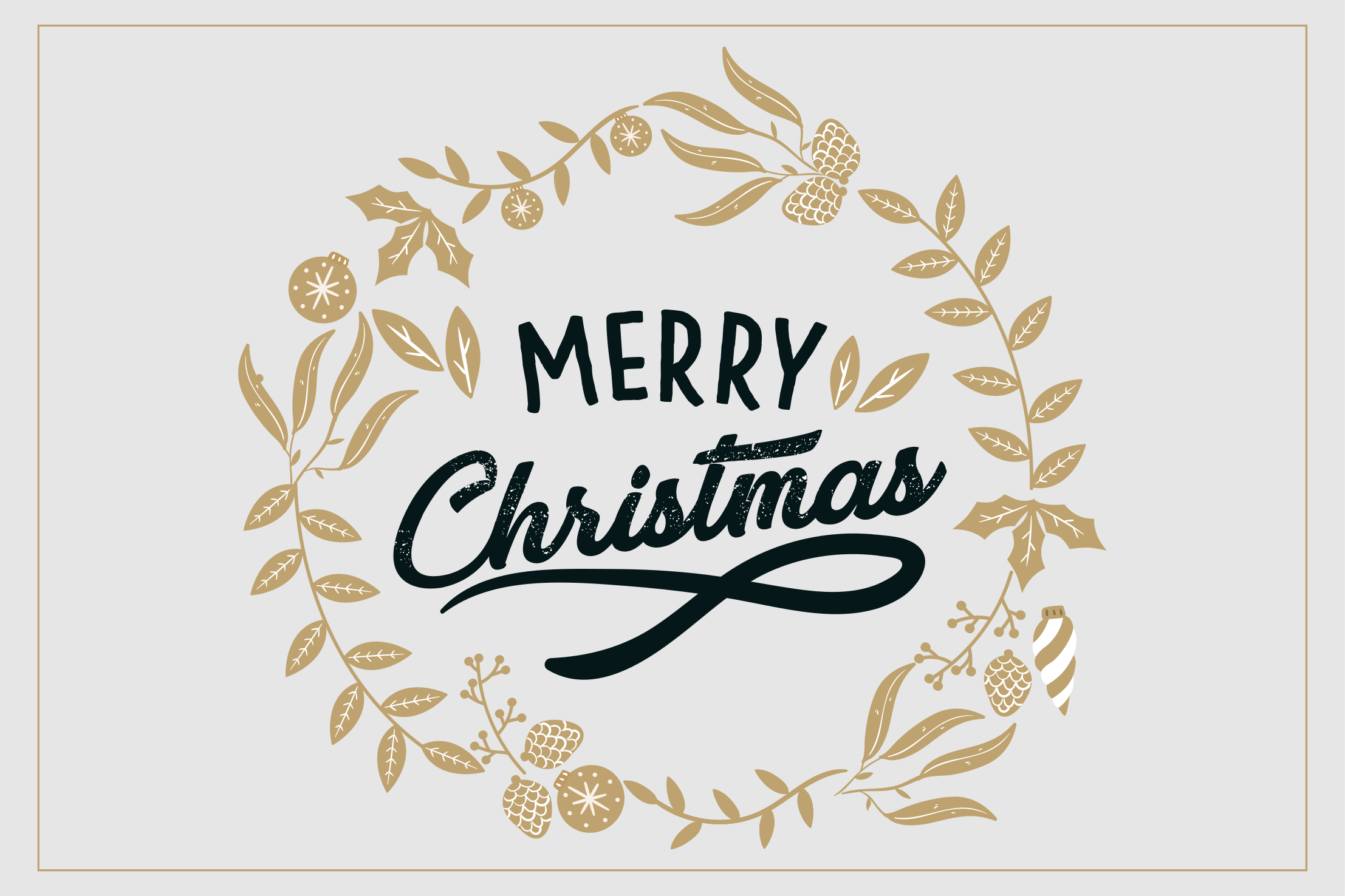 Floral Embroidery Christmas Christmas vinyl rug - TenStickers