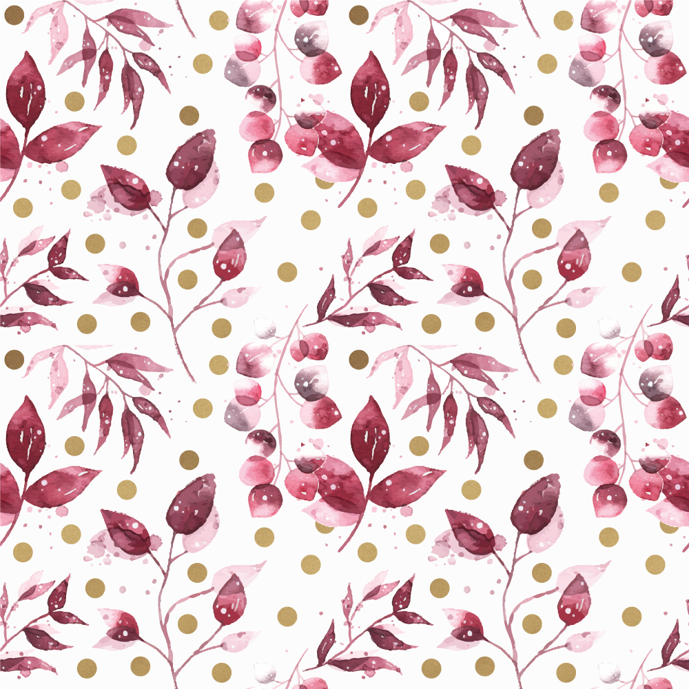Vinyl rug flowers botanical print design - TenStickers