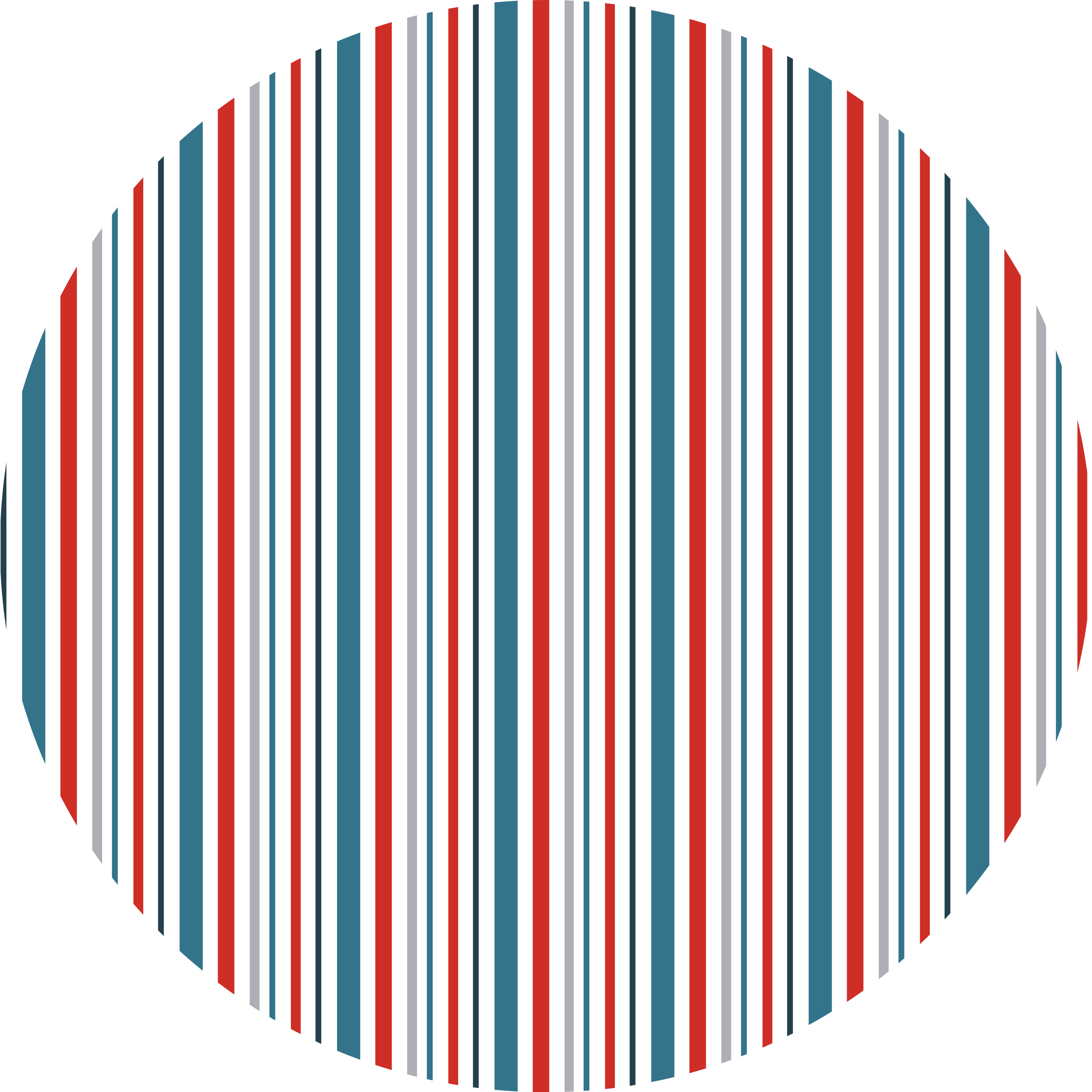 Blue and red striped vinyl rug - TenStickers