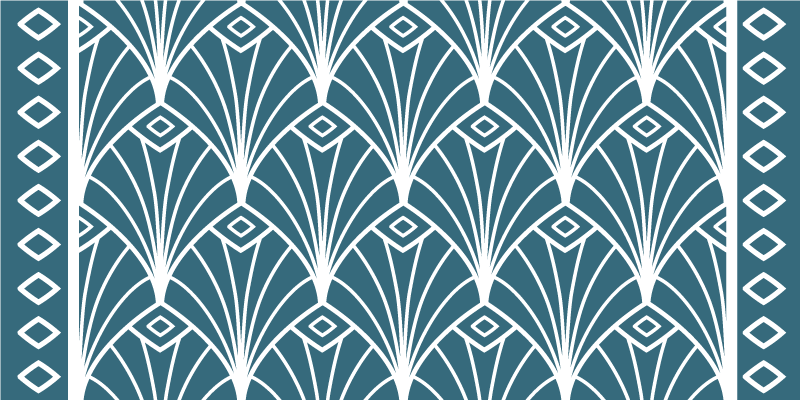 Art Deco Patterns vinyl rug - TenStickers