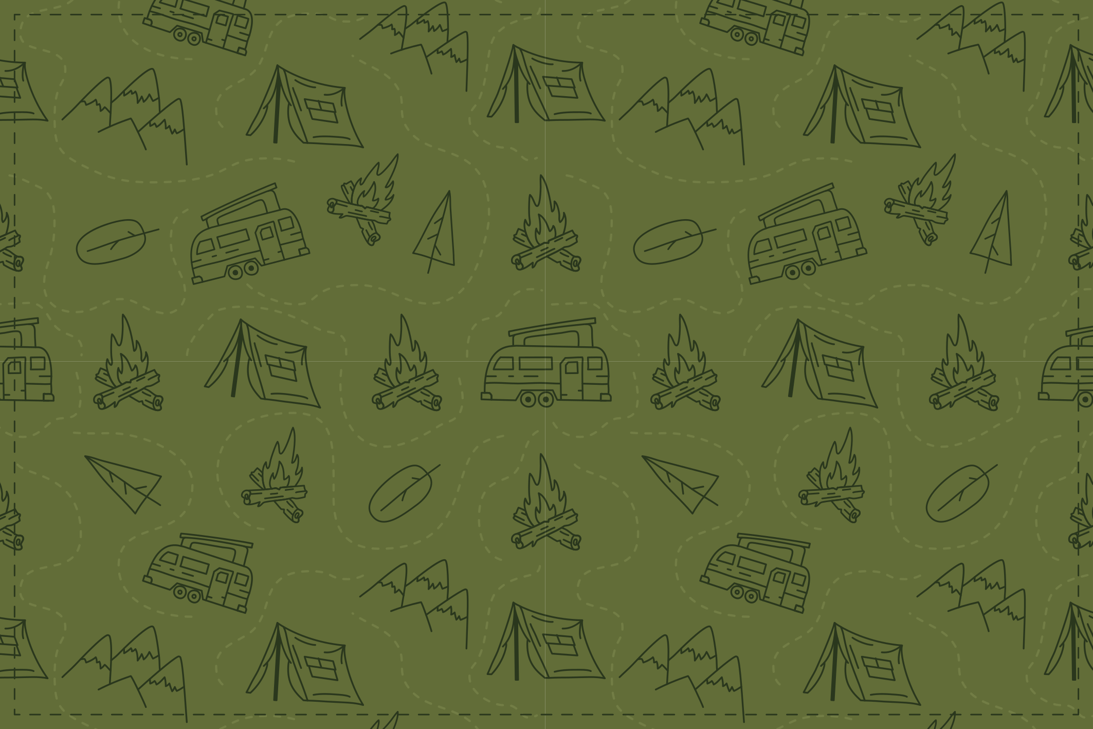 Camping Adventure Theme nature vinyl rug - TenStickers