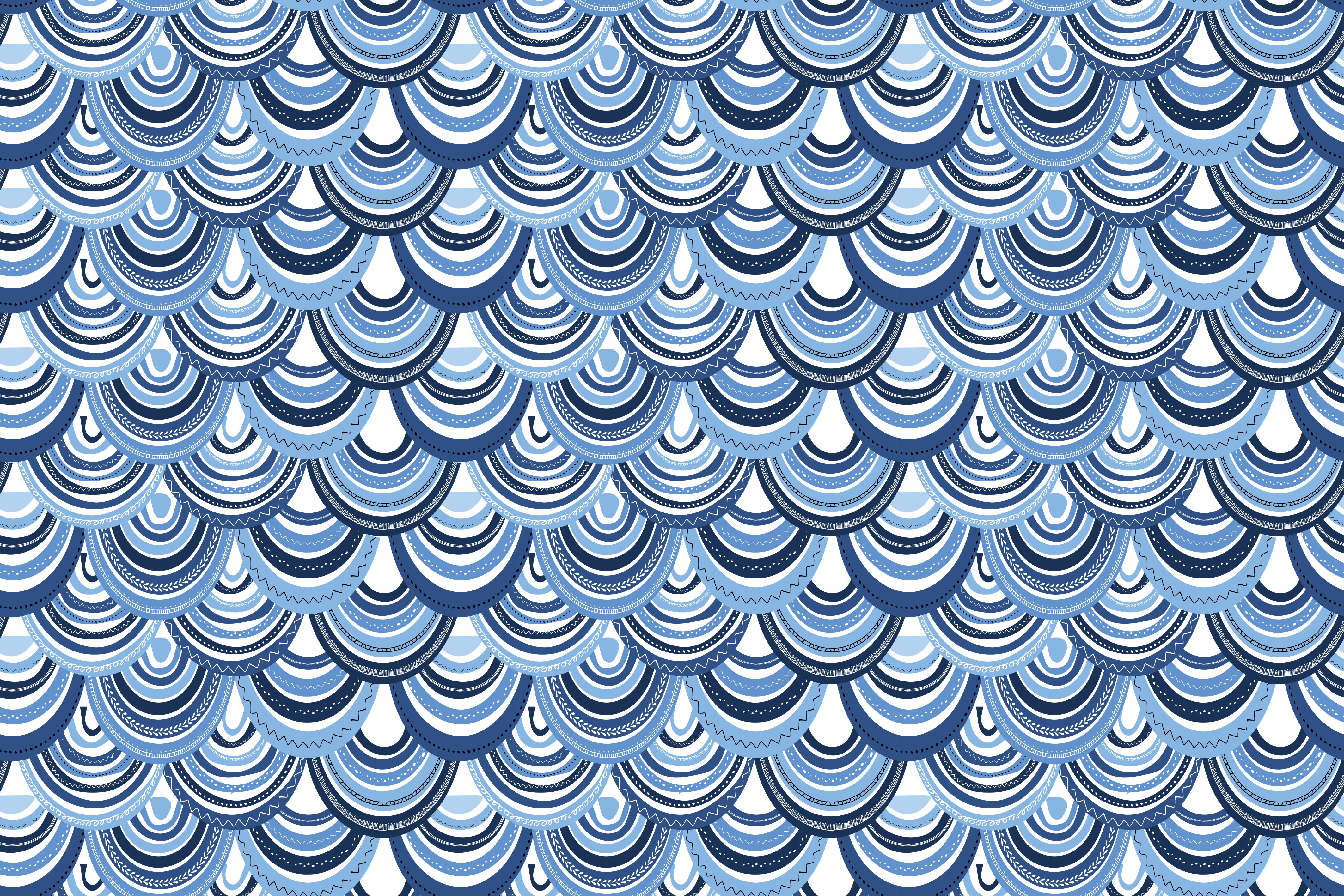 Wave Pattern geometric vinyl rug - TenStickers