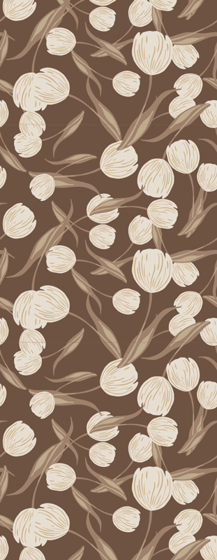Elegant Design vinyl rug flowers - TenStickers