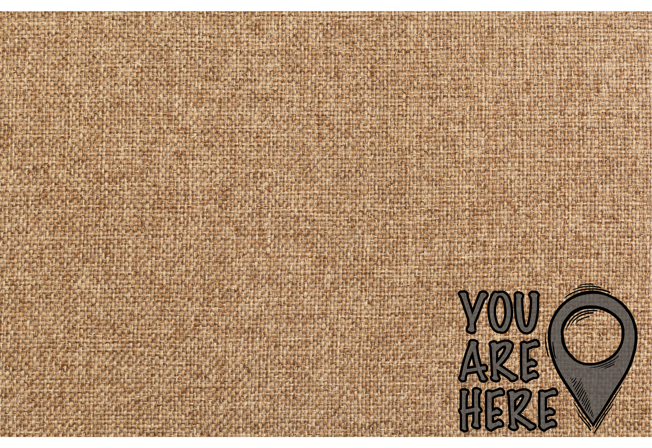 You are here minimalist vinyl rug - TenStickers
